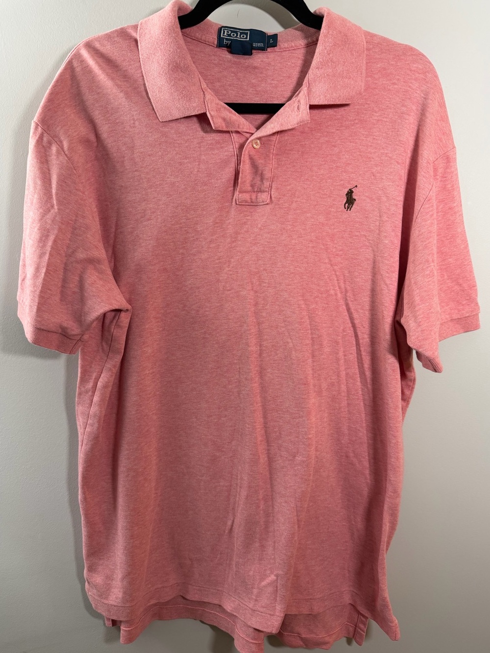 Ralph Lauren Heathered Salmon Polo Shirt